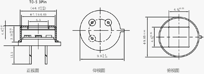 S708红外热释电传感器外形尺寸